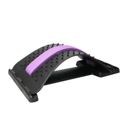 Enhanced Spine Support Stretcher and Massager (Purple)