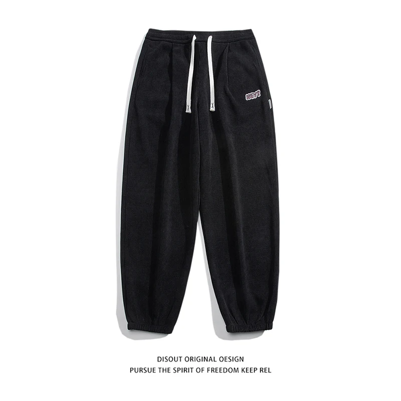 

Men's and Women's Couple Yoga Pants Autumn and Winter Travel Fleece Thick Jogging Pants Classic Basic Fleece Sweatpants for Men