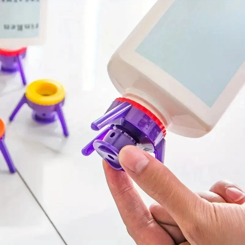 Inverted Bottle Holder Triangle Leak-Proof Stand Shower Gel Shampoo Multifunctional Three-Legged Cap Bathroom Storage Organizer