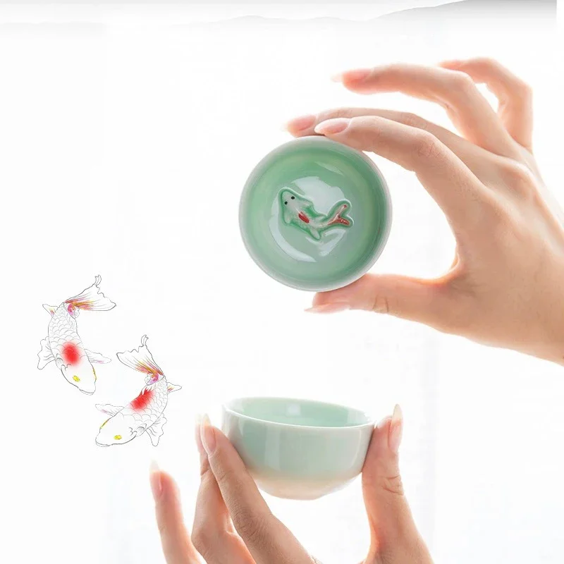 Teapot Cup Set 7pcs Tea Set Chinese Kung Fu ceramics tea Porcelain Heat Resistant Tea Cup Portable Puer Cups 1pc teapot +6pcs teacups