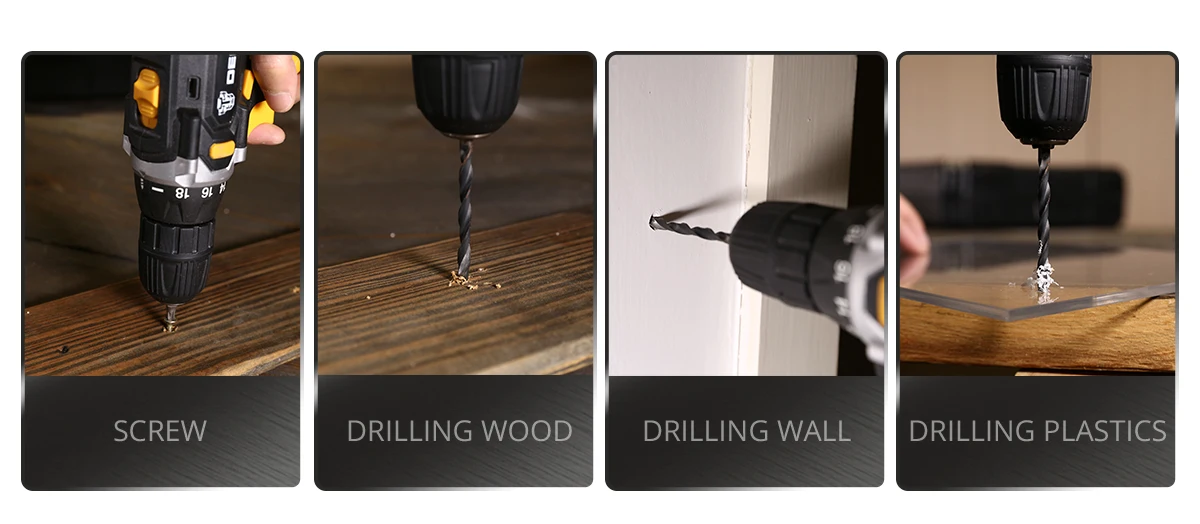 Электрическая Беспроводная Дрель DEKO Sharker, 20 в, со светодиодной ...