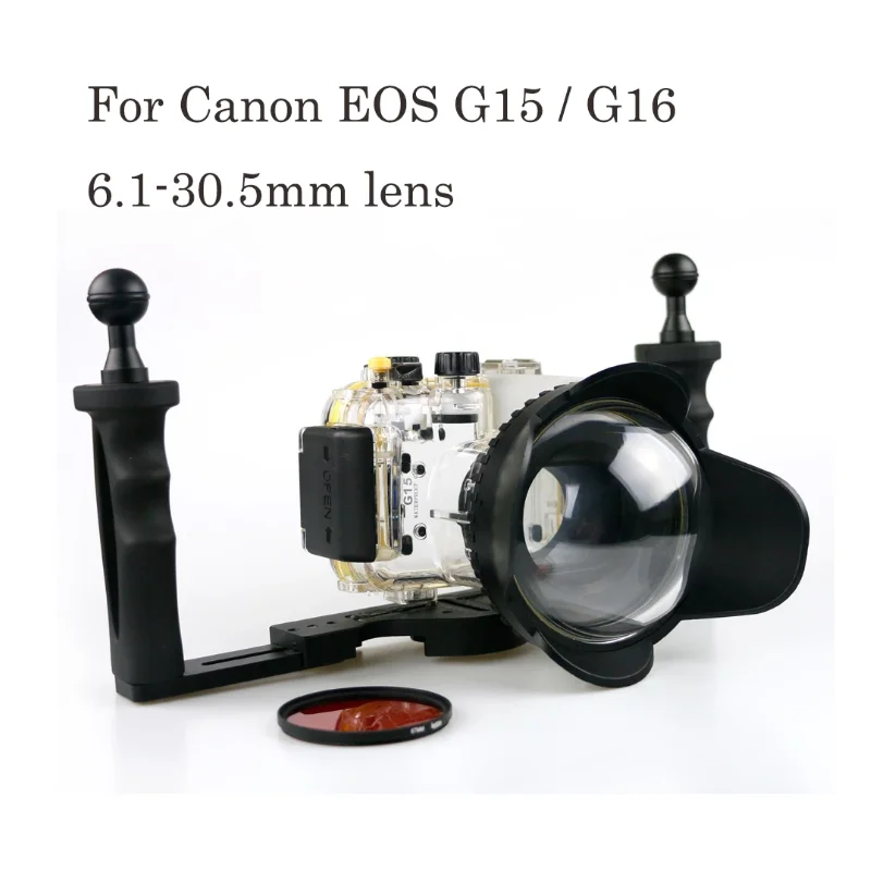 Водонепроницаемый чехол для подводной камеры Canon EOS G15 G16 6 1-30 5 мм |