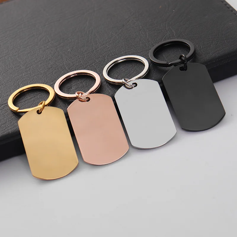 Stainless Steel Keychain Gold Rose Gold Steel Color Fashion Keychain For Car Keys Pendant For Women Man Jewelry Friends Gift handmade doll keychain 10pcs