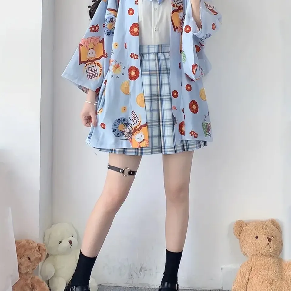 Cárdigan de muñeca Lolita JK sobre cárdigan, Kimono tradicional