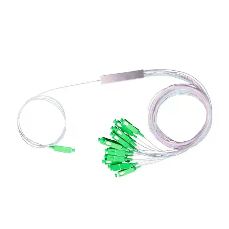 5 Pcs/Lot 1X2 1X4 1X8 1X16 1X32 PLC Fiber Splitter SC/APC SM 0.9mm G657A1 PVC 1m FTTH PLC splitter sc apc connectoFree shipping