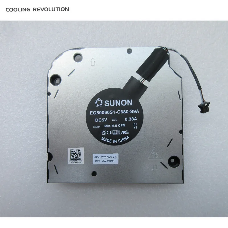 New Original Laptop Cpu Notebook pc Ventilador de Refrigeração para Dell Latitude 5540 13th Gen Sunon Eg50060s1-c680-s9a 02k1xy 023.100t5.0001 - Imagem 3