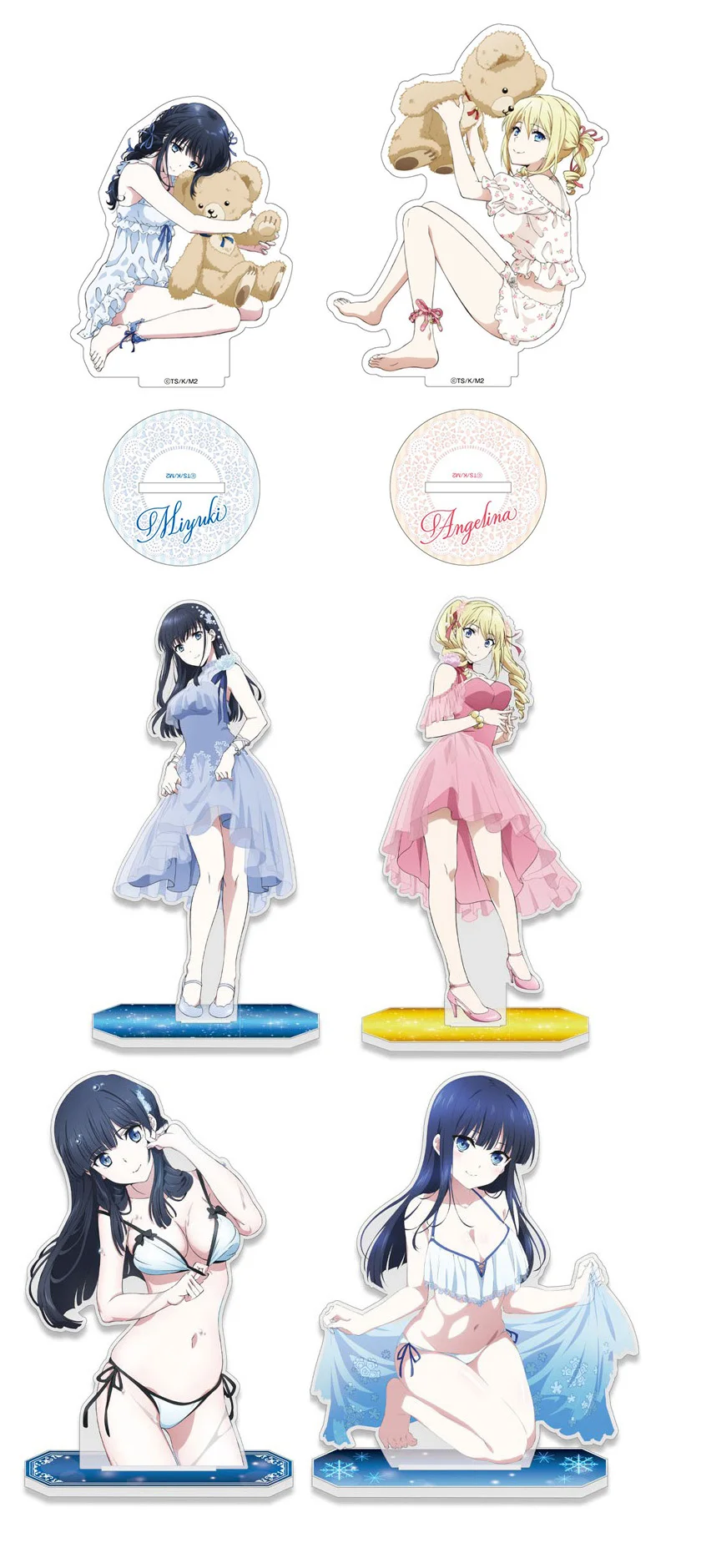 Charme Anime Fans Geschenke die unregelmäßigen an der magischen High School Angelina Mayumi Saegusa sexy HD Figuren Acryl Stand Serie ca. 15cm – Detail 2