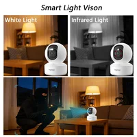 Caméra de sécurité intelligente BoyKeep 2K WiFi double bande 5G/2.4GHz, caméra de surveillance intérieure, 360° °   PTZ, vision nocturne infrarouge, audio bidirectionnel 3