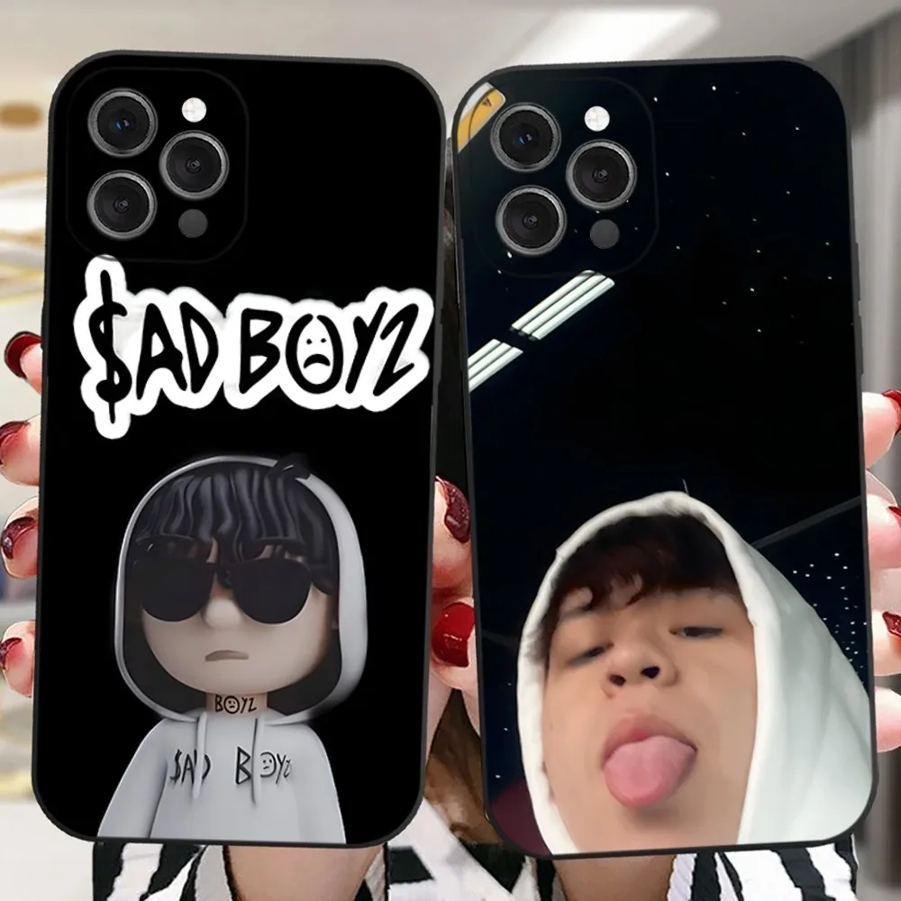

Singer Junior H Sad Boyz Phone Case For iPhone 15,14,13,12,11 Plus,Pro,Max,XR,XS,X,7,8 Plus,SE,Mini Silicone Soft