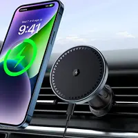 UYUXIO 15W Magnetic Wireless Car Charger Air Vent  Fast Charging Car Mount Phone Holder with Magnet for iPhone 16 15 14 13 12
