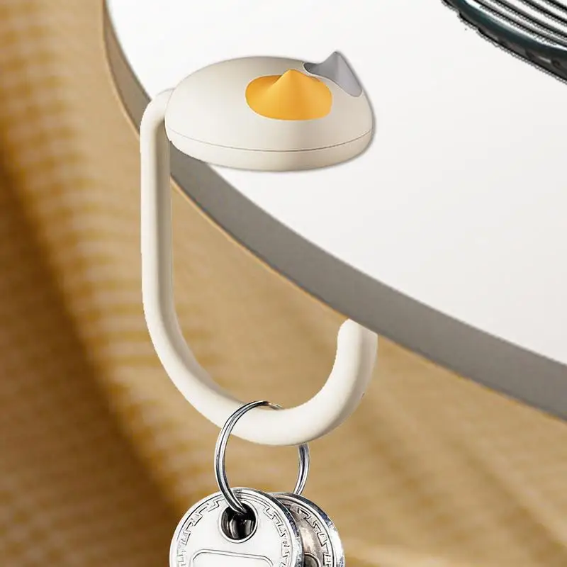 Cat Tail Desk Purse Holder Multifunctional Desktop Organizer Storage Holder Purse Hook Adjustable hook table Storage artifact