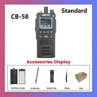 New! CB Radio CB-58 26.965-27.405MHz FM AM Mode Citizen Band Radio 27MHz Handheld Walkie Talkie With 4100mAh CB Radio 1