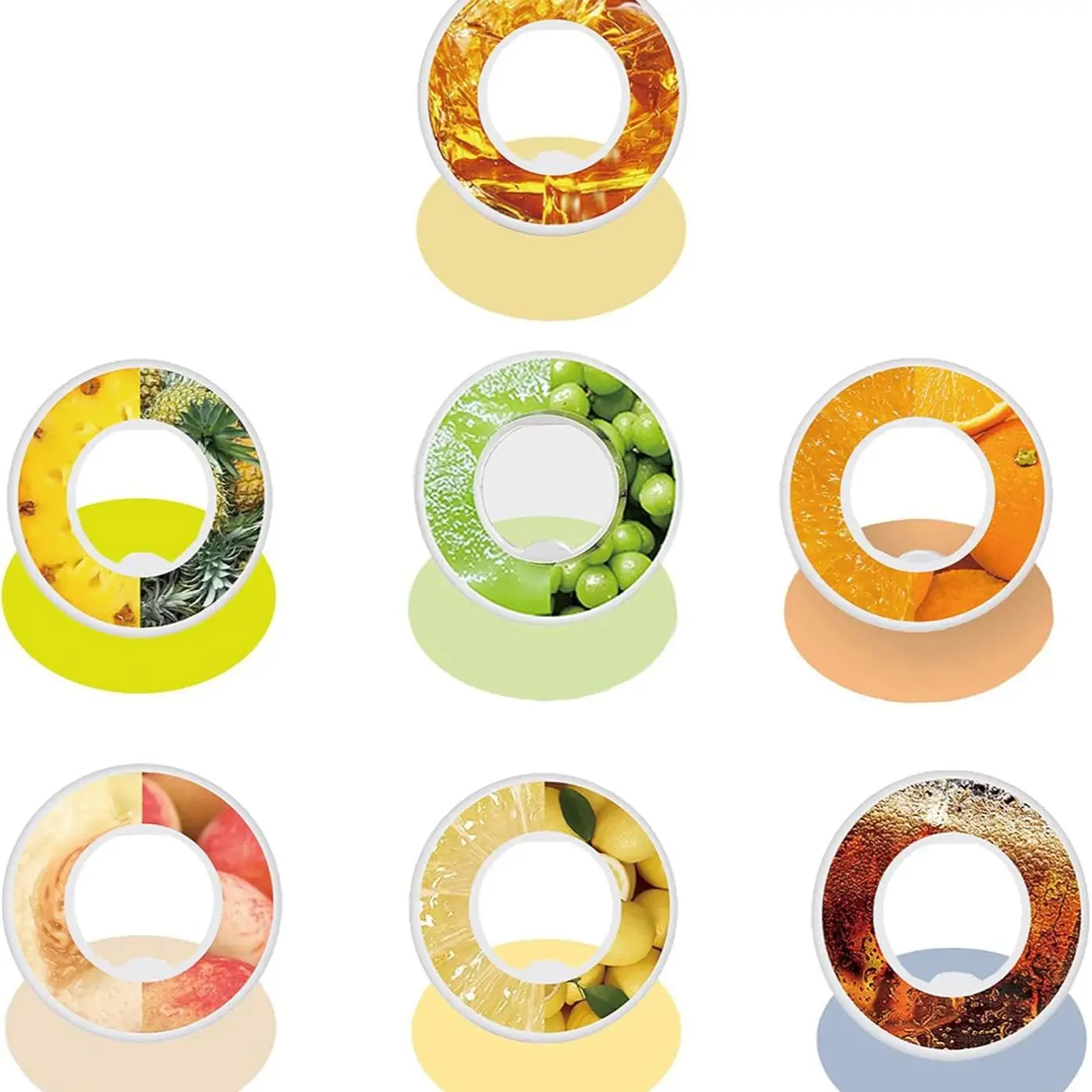 Air Flavored Water Bottle With 7 Flavor Ring Sports Fashion Straw Tritan Plastic Cup Suitable for Outdoor Sports Fitness