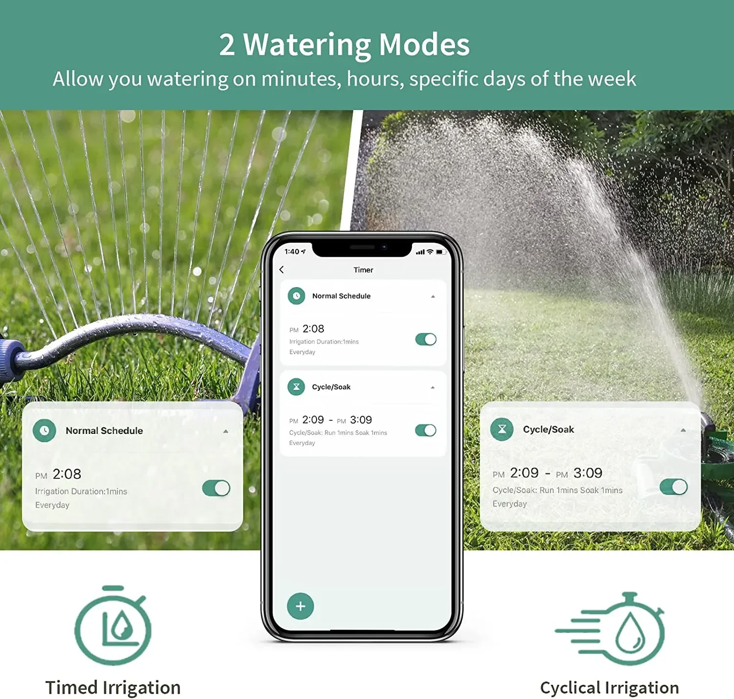 Diivoo WiFi Smart Irrigation Garden Water Timer Automatic Irrigation Programmer Water Valve Garden Automatic Watering System 4