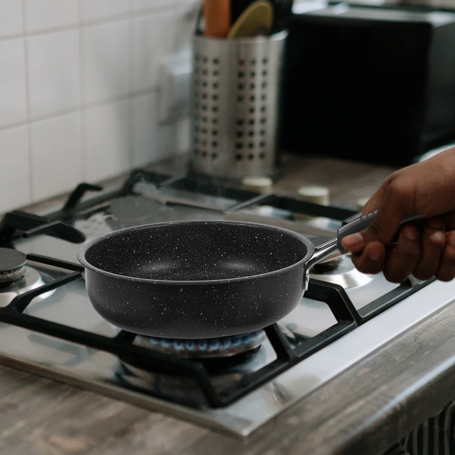 Stainless Steel Cookware Mini Pan Steak Household Cooker Frying Pancake Making