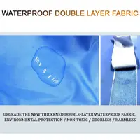 Housse de nettoyage pour climatiseur anti-fuite, lavable et réutilisable, pour climatiseur split, imperméable, bleue 3