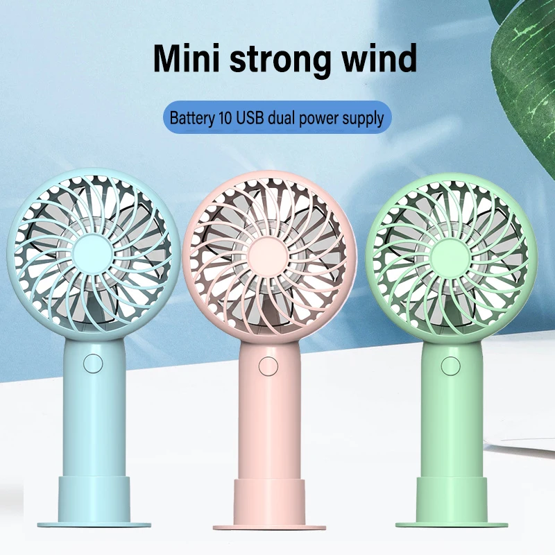 Portable Handheld Fan Small Cooling Fan USB Rechargeable Mute Cooler Handheld Fan Mini USB Rechargeable Desk Outdoor
