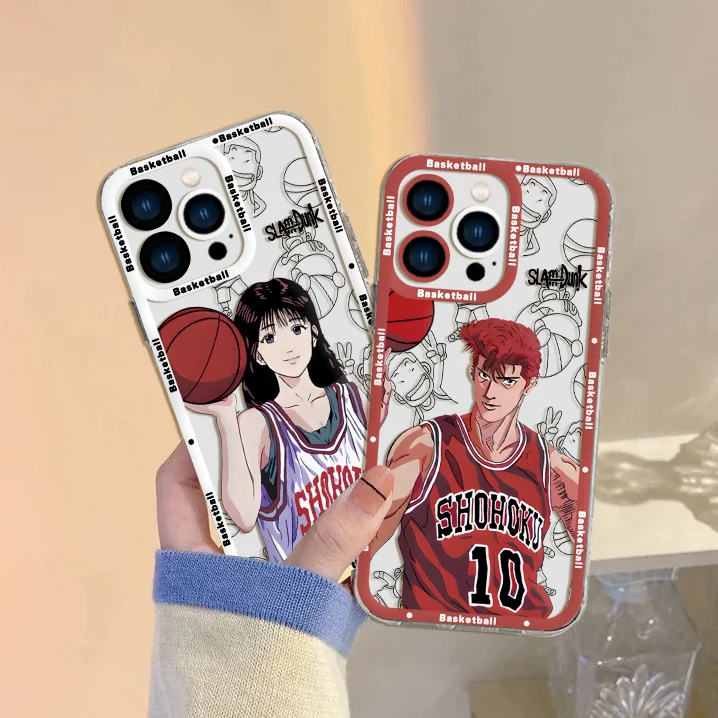 

Anime Slam Dunk Phone Case For Samsung A71 A53 A50 A52 A52S A72 A81 A91 A22 A20S A20 A30 A11 4G 5G Transparent Cover