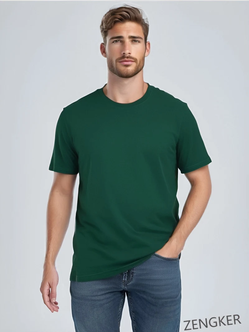 サマーウェアコレクション サイズXXL Summer Men's Short-sleeved 10XL 9XL Round Neck Half-sleeved