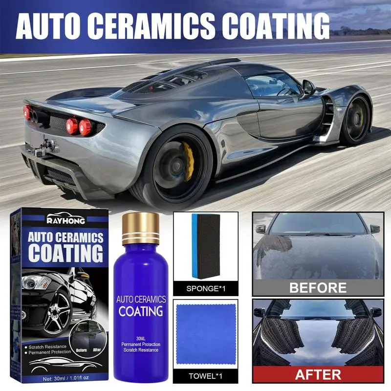 

car Ceramic Coating Kit universal Car High Gloss 9H ceramic coating Polish Sealant automobile interior Paint protection agent