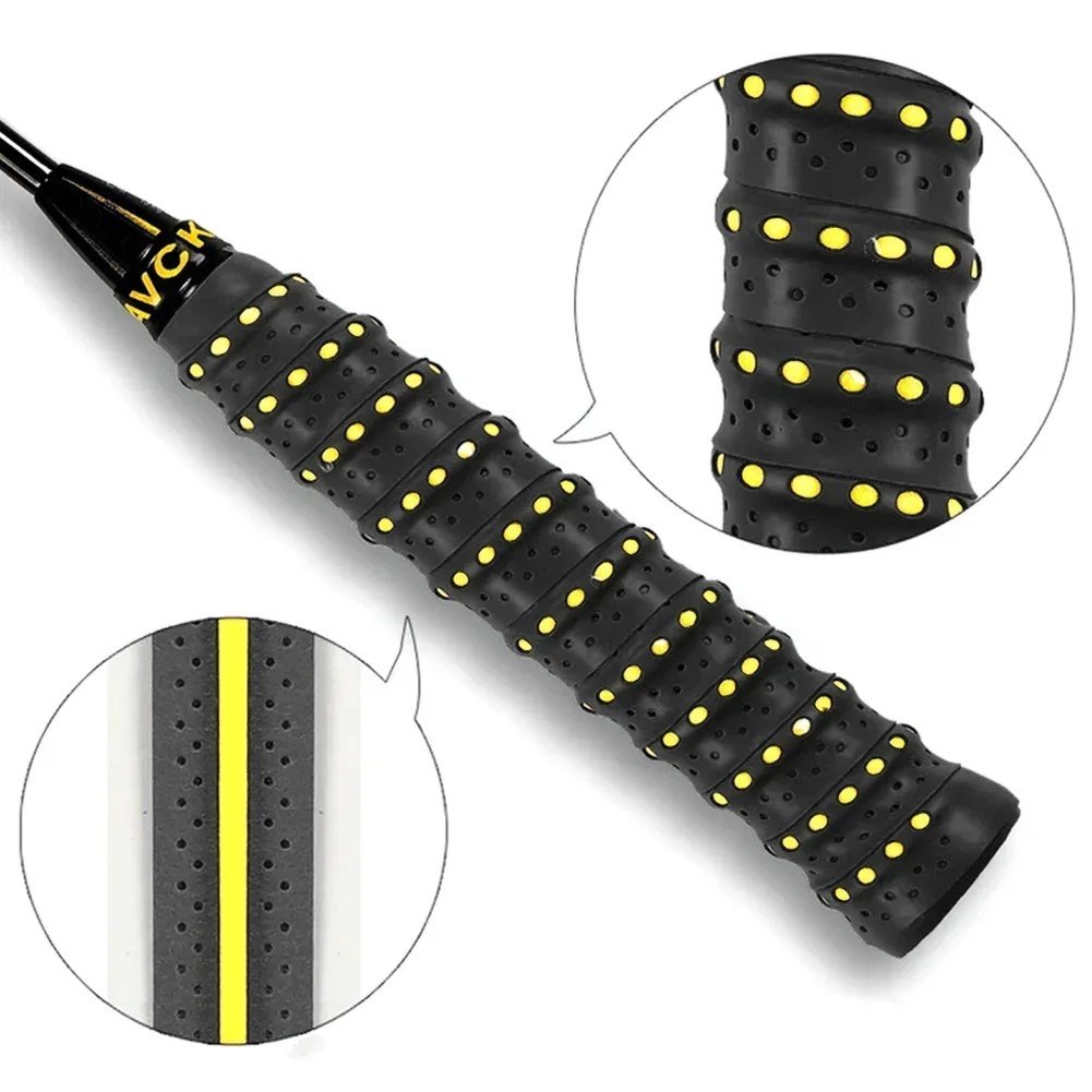Badminton Racket Sweatband Super-absorbent Anti-slip Breathable Tie Tennis Badminton Fishing Rod Tape Replacement Sweat Band
