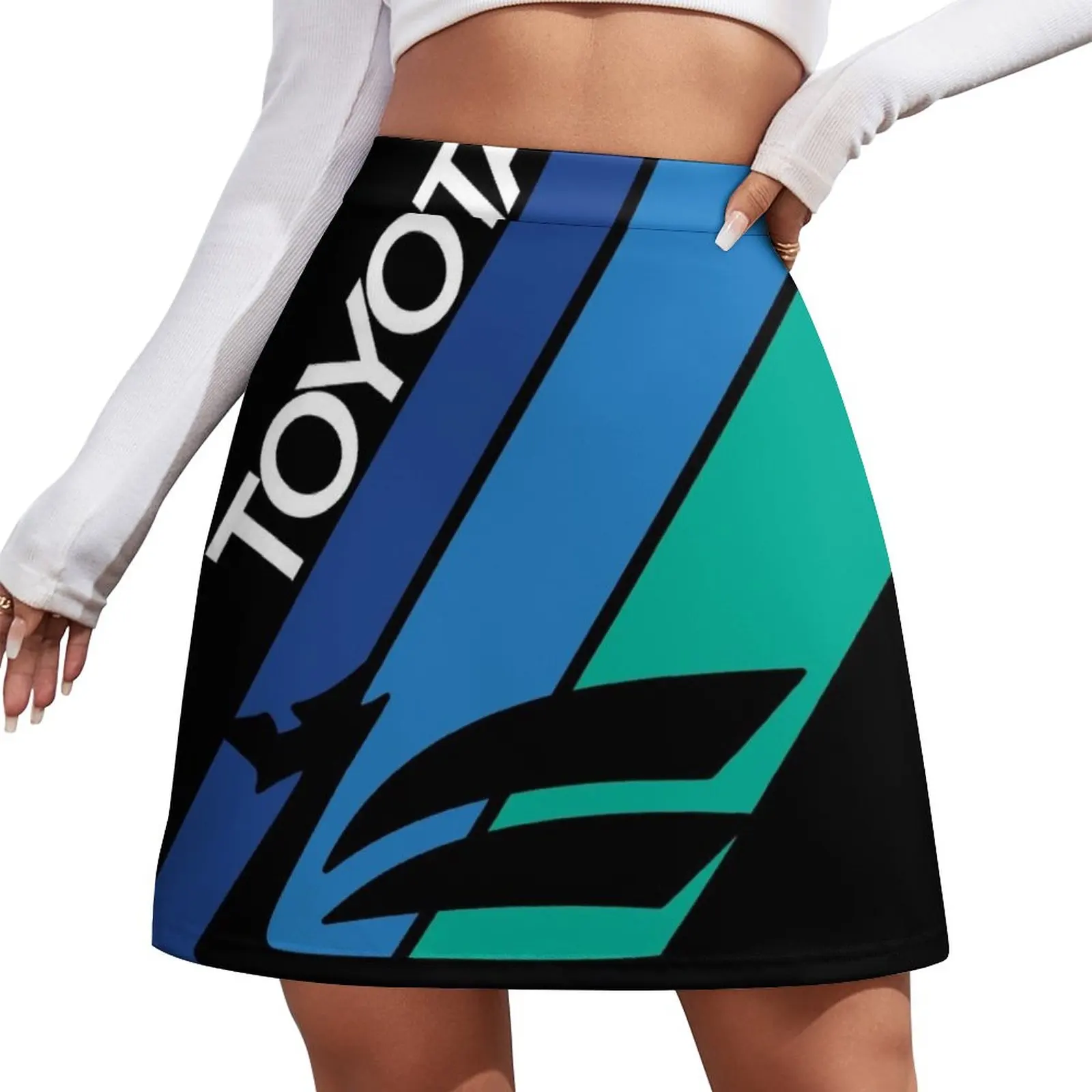 Blue Stripes Dragon Mini Skirt midi skirt for women skirts for woman фигурка totaku yu gi oh blue eyes white dragon