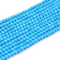 Vibrant Multicolor Blue Turquoise Striped Spacer Beads - 2mm about 188pcs (Blue)