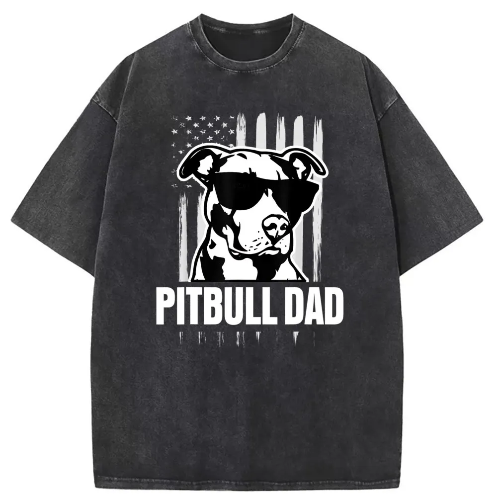 

Pitbull Dad Mens Shirt Proud American Pit Bull Dog T Shirt T Shirt Sweatshirts Long Sleeve Cosie Rife Women Autumn Europe