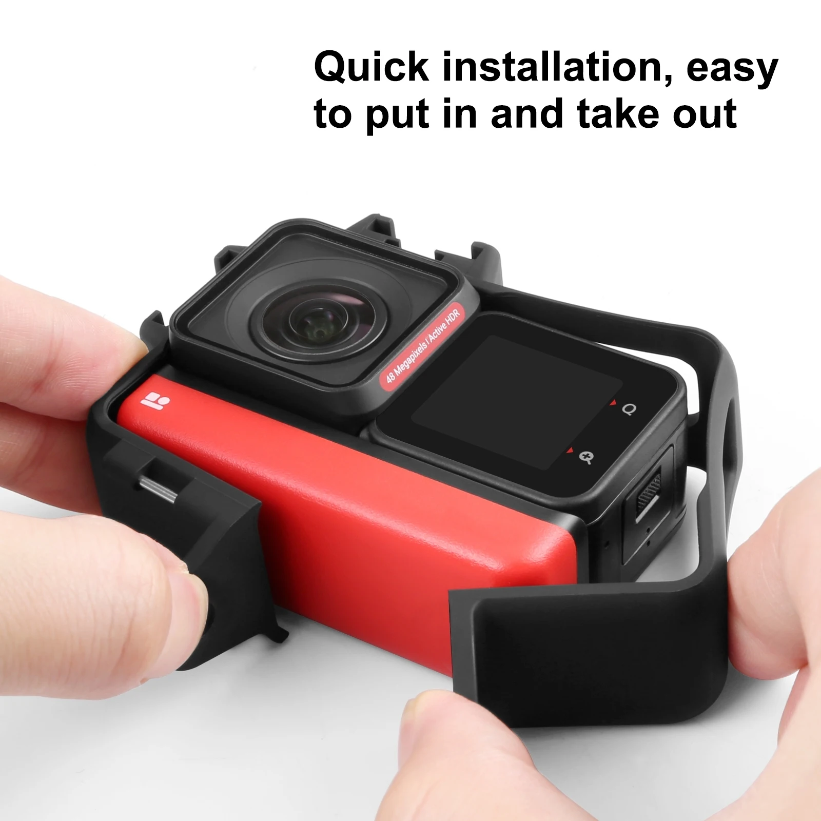 PULUZ Kamerarahmen Für Insta360 X3 - Mit Kaltsschuh Für Zubehör & Verbesserter Kühlung