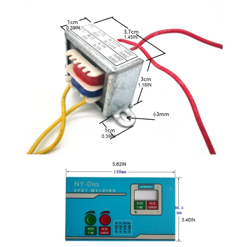 Spot Welder Control Board kit Adjust for TIME Current Single Battery Battery Pac images - 6