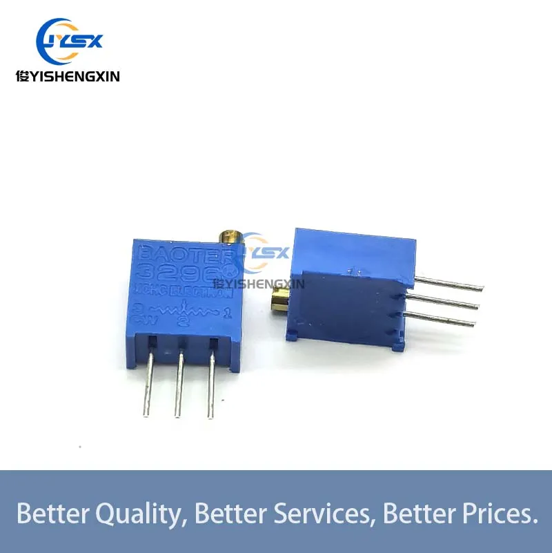 3296 potentiometer Kit High Precision 3296W Variable Resistor 100R-1M 200R 500R 1k 2k 5K 10K 20K 50K 100K 200k 500k 5PCS multiturn potentiometer linear potentiometer rotary potentiometer potentiometer kit trimmer potentiometer adjustable resistor electronic components