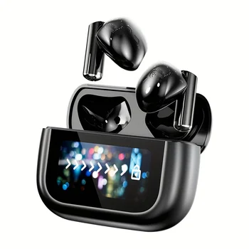 True Wireless Earbuds with Charging Case Wireless Earphones with Touch Screen HiFi Sound Quality Long Battery Life 1