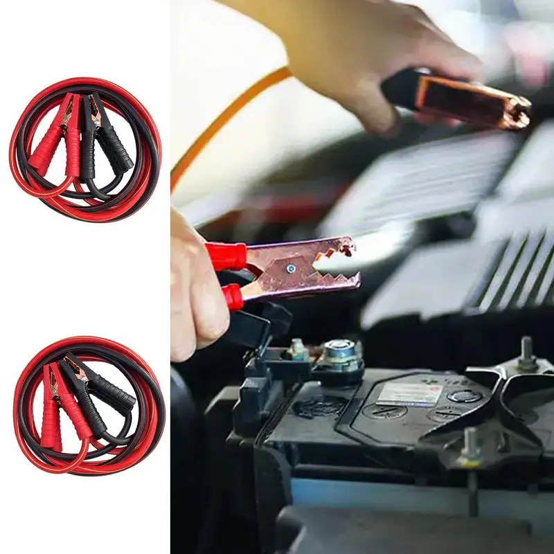 

Jumping Cables Automotive Battery Jumper Cables Kit Heavy Duty Automotive Booster Cables with Stable Current Safe Car Jumper