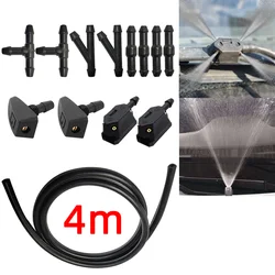 Universal Car Windshield Washer Hose Kit with Connector (4m and 00 1and 002)