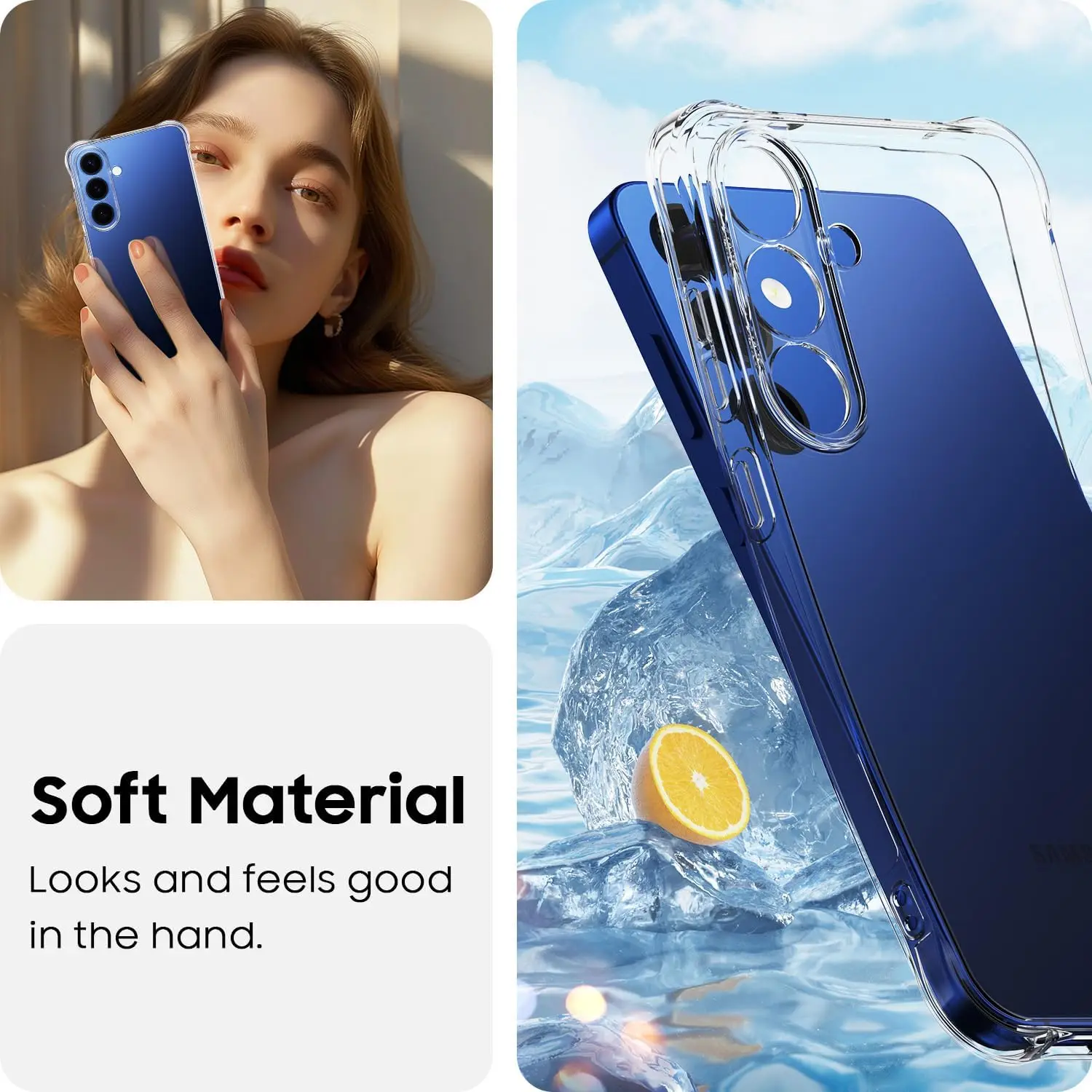 Crystal Clear Shockproof TPU Phone Case - Transparent & No Yellowing