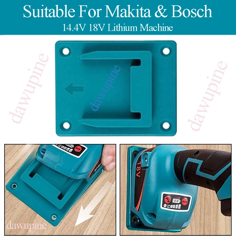 Bosch 18V 리튬 이온 배터리 도구 기계 드릴 홀더 슬롯 스탠드 용 Makita 용 5 조각 도구 마운트 보관 브래킷