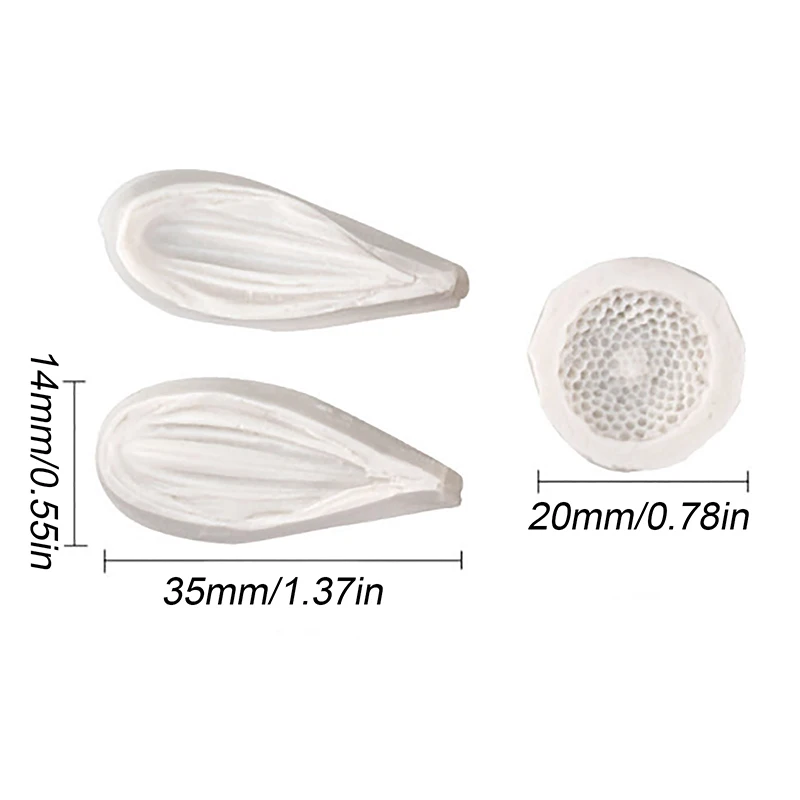 3Pcs Daisy Wild Chrysanthemum Cake Baking Tools Silicone Mold Sugarcraft Chocolate Cupcake Resin Fondant Decorating