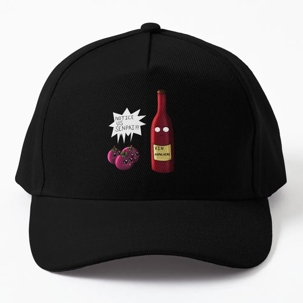 

Mr. Popular Notice us Senpai!!! wine and grapes Baseball Cap Custom Cap beach hat Hats For Men Women's