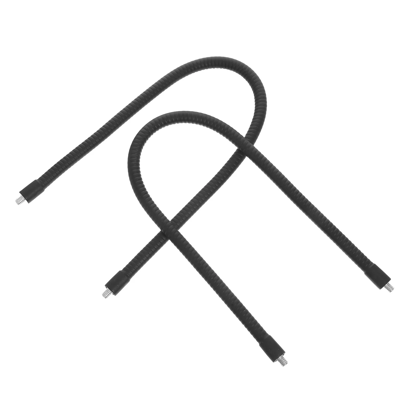 2Pcs 유연한 구즈넥 연장 암 19.65인치 라이브 스트리밍 데스크 녹화 카메라 마운트용 금속 삼각대 나사 어댑터