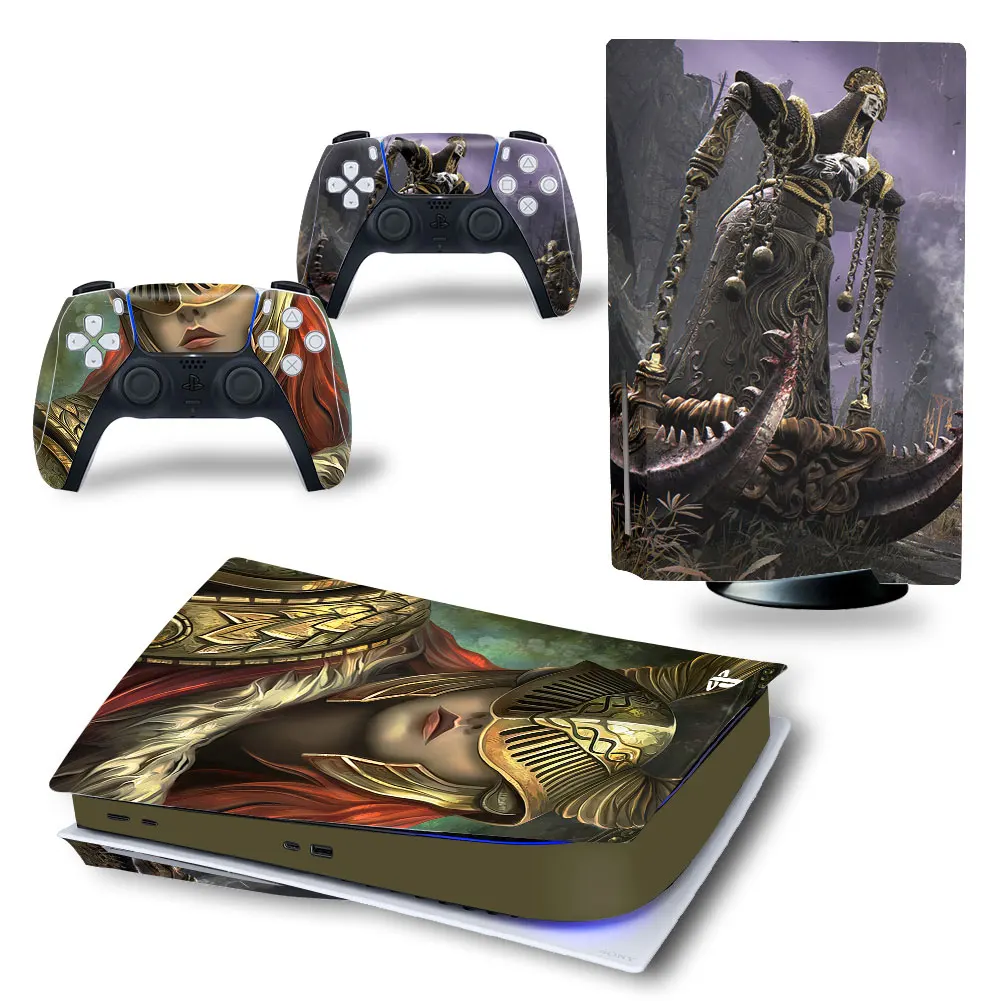 Elden Ring NEW GAME PS5 disk Disc Skin digital skin sticker digital decal cover for PS5 console and controllers sticker vinyl 