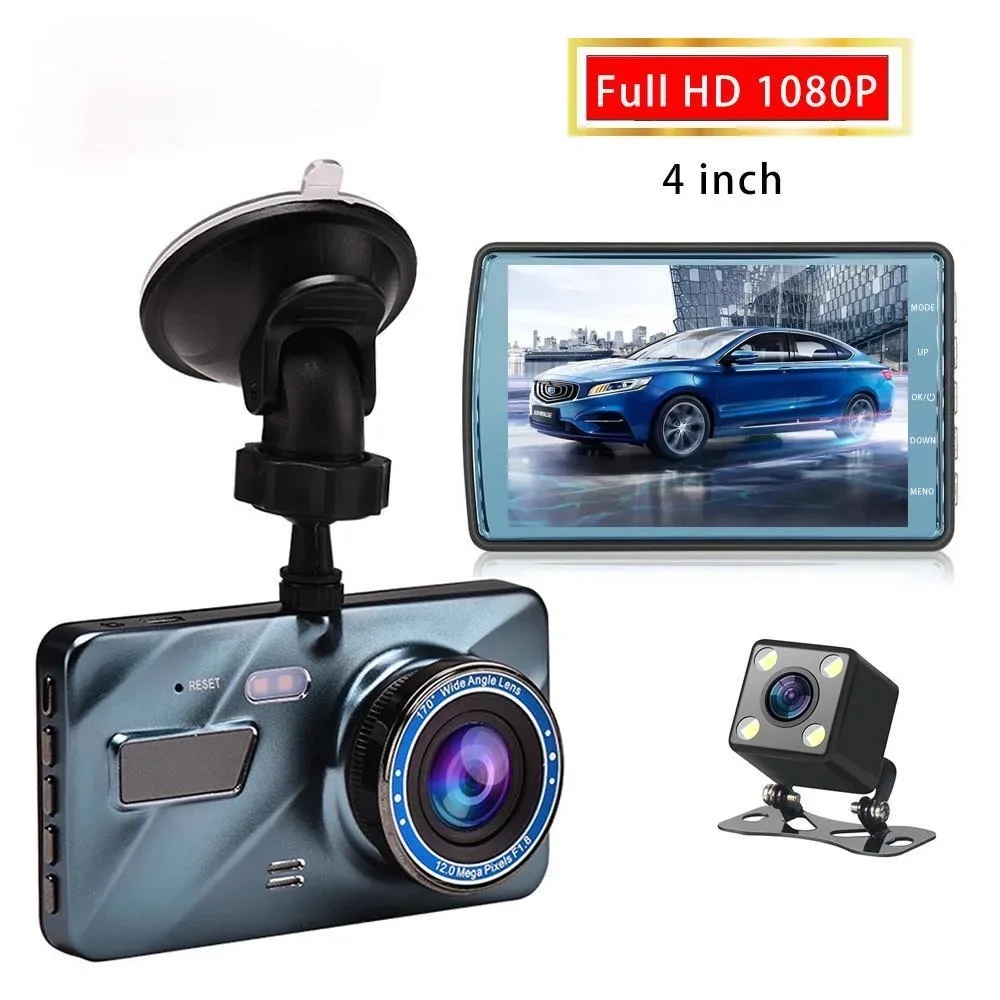 

Dash Cam Car DVR Camera 4inch Full HD 1080P Drive Video Recorder Registrator Auto Dashboard Dual Dashcam Black Box