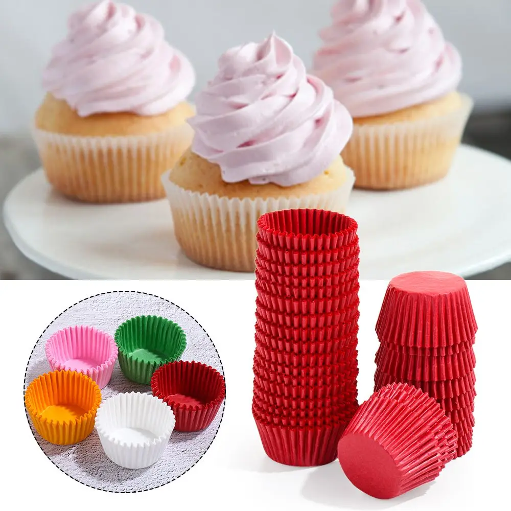 Mini Cupcake Vormpjes Papier - 500/1000 stuks (6 kleuren)