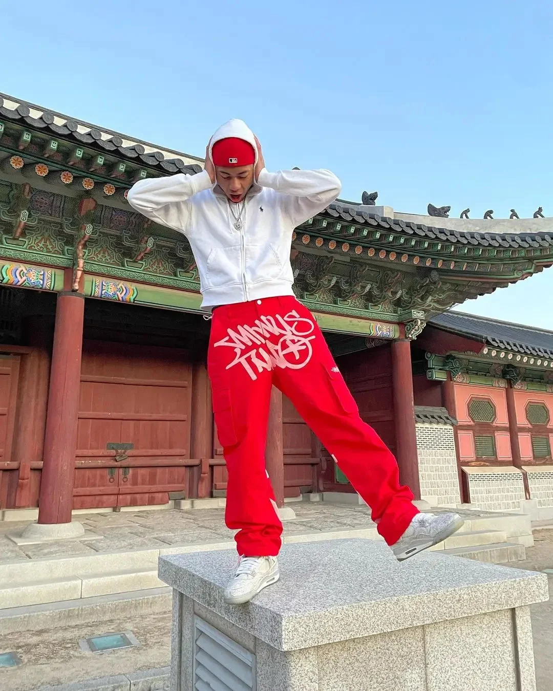 

Harajuku Casual Loose Punk Rock Straight Wide Leg Trouser Streetwear Y2K Retro Street Trend Overalls