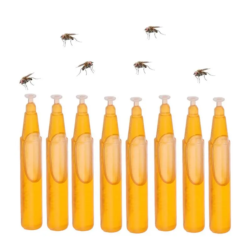 Fruit Fly Trap 10pcs 2ml Liquid Drosophila Trap Catcher For Home Farm Orchard Trapping Tools