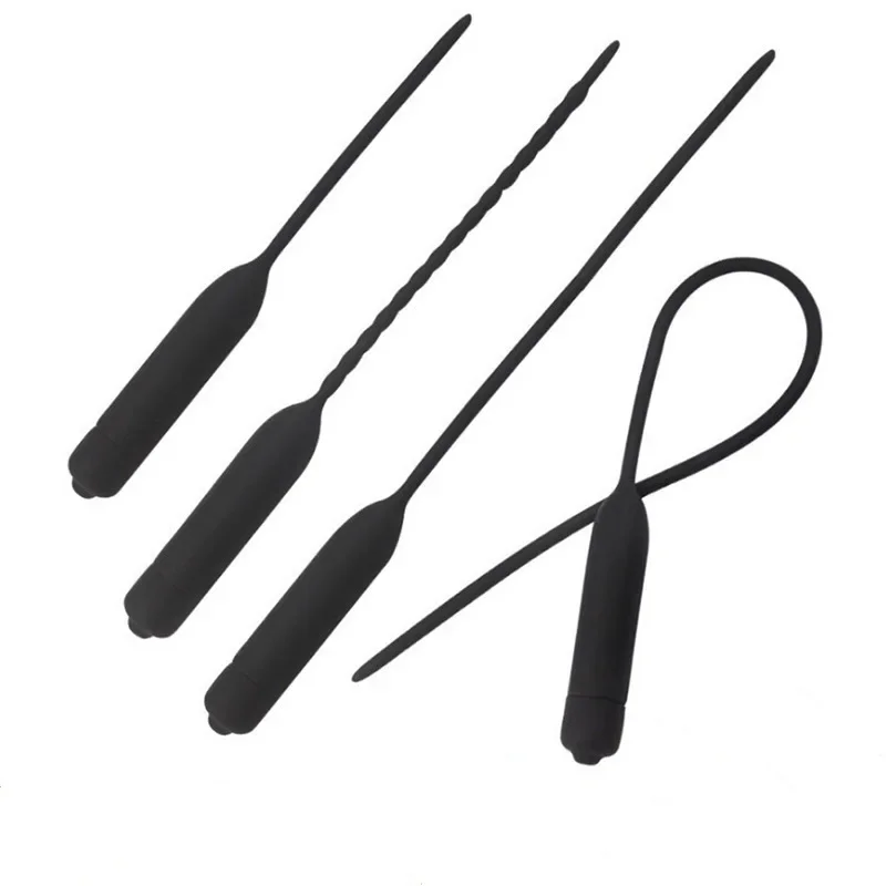 Urethral Vibrator Catheter Penis Plug Sex Toy for Men 10 Frequency Vibrating Urethral Plug Penis Insertion Urethra Sound Dilator