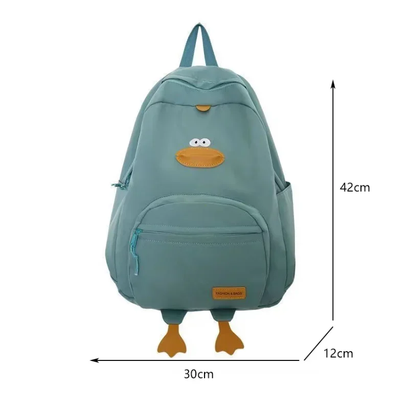 New Cartoon Duck Backpack Designer Cute Travel Bag Female College Student Versatile Korean Edition Girls' School Bag рюкзак