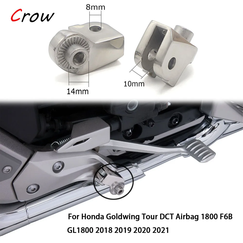 

For Honda Goldwing Tour DCT Airbag 1800 F6B GL1800 2018 2019 2020 2021 Motorcycle Driver Footrest Adapter