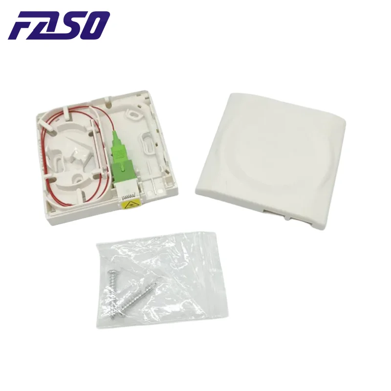 SFR 로고가 있는 단일 모드 소켓 PTO 박스 세트, 프랑스 광섬유 터미널 정션 박스 패널 박스, FTTH SC/APC 1 코어, 40PCs