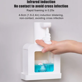 New Automatic Soap Dispenser Cute Pet Contact Free Hand Sanitizer USB Charging 400ml Liquid Dispensers Wash Handtizer Personal 1