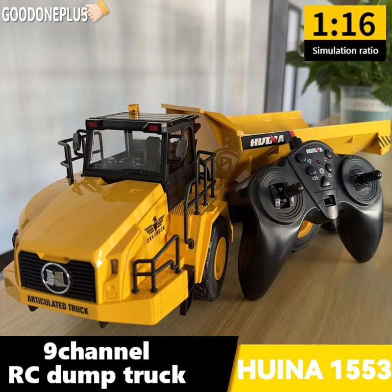 Huina Camión de Control remoto para niños, vehículo de ingeniería ...